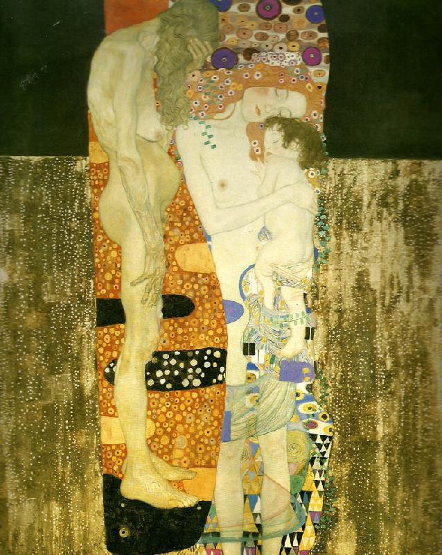 Gustav Klimt kvinnans tre aldrar, Sweden oil painting art